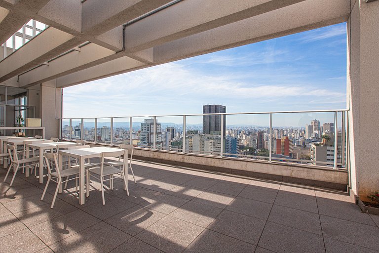 Modern Studio w/ Parking | Consolação