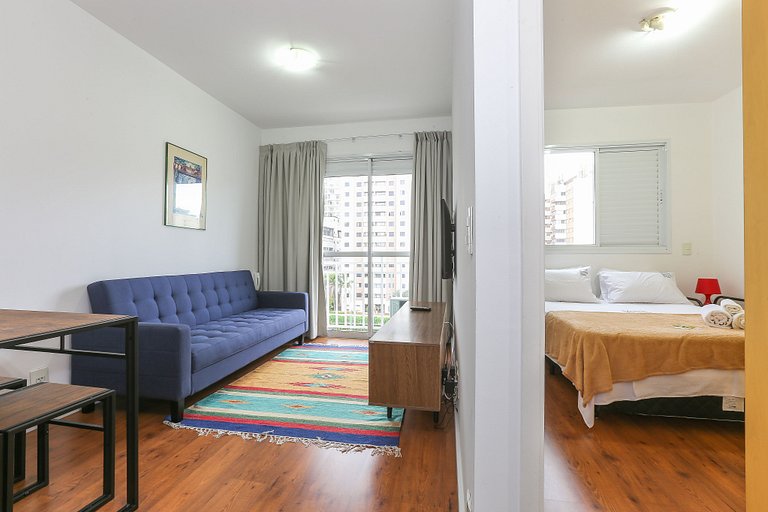 apartamento na benedito calixto | garagem | piscina | AC