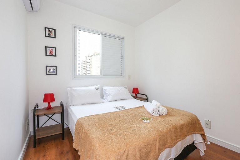 apartament at benedito calixto | garage | pool | AC