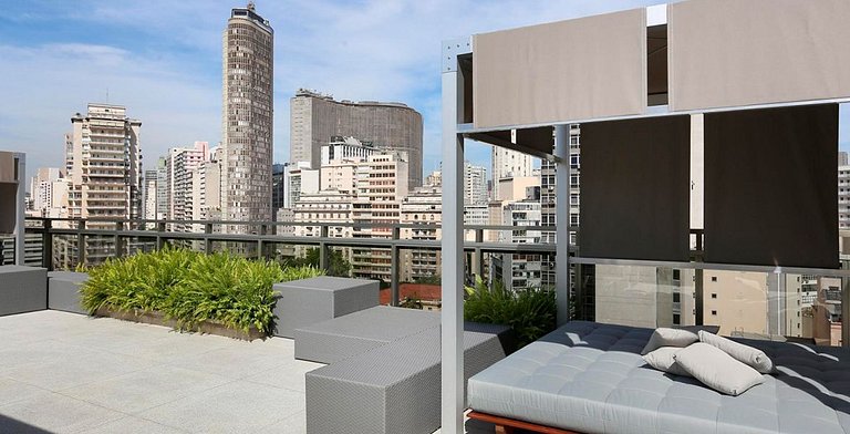 Varanda com vista | AC | Piscina