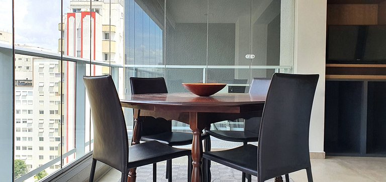 Studio decorado industrial prox a AV. Paulista