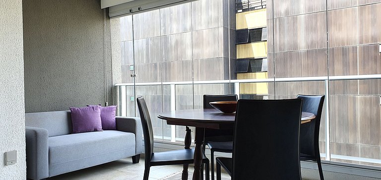 Studio decorado industrial prox a AV. Paulista