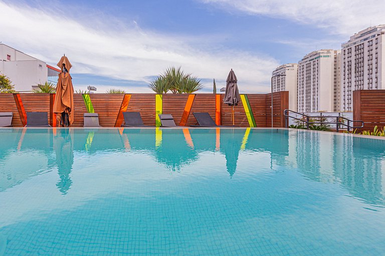Vila Madalena Studio | garage | balcony | pool