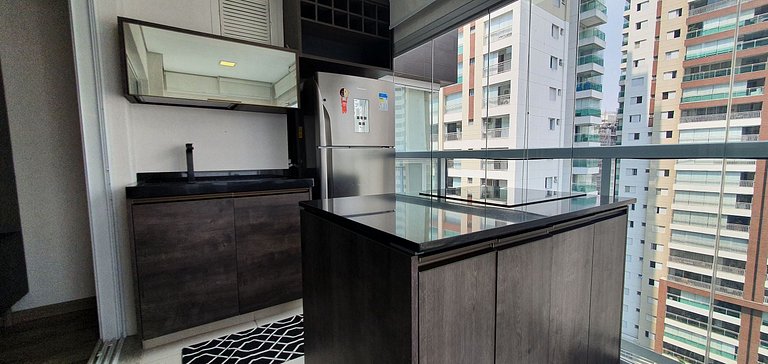 Estúdio Design na Augusta c/ Garagem e Piscina