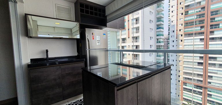 Estúdio Design na Augusta c/ Garagem e Piscina