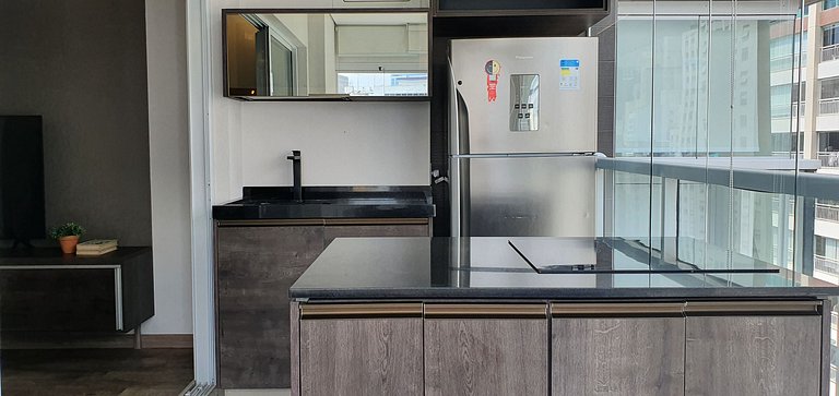 Estúdio Design na Augusta c/ Garagem e Piscina