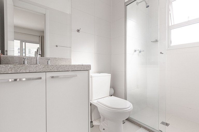 Studio moderno na Augusta com AC e academia