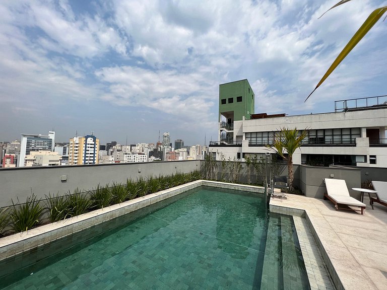 Studio at bela cintra | Wi-fi | pool | AC