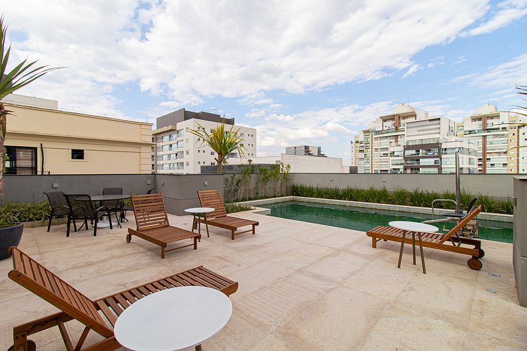 Studio na Bela Cintra | AC | Wi-Fi | Piscina