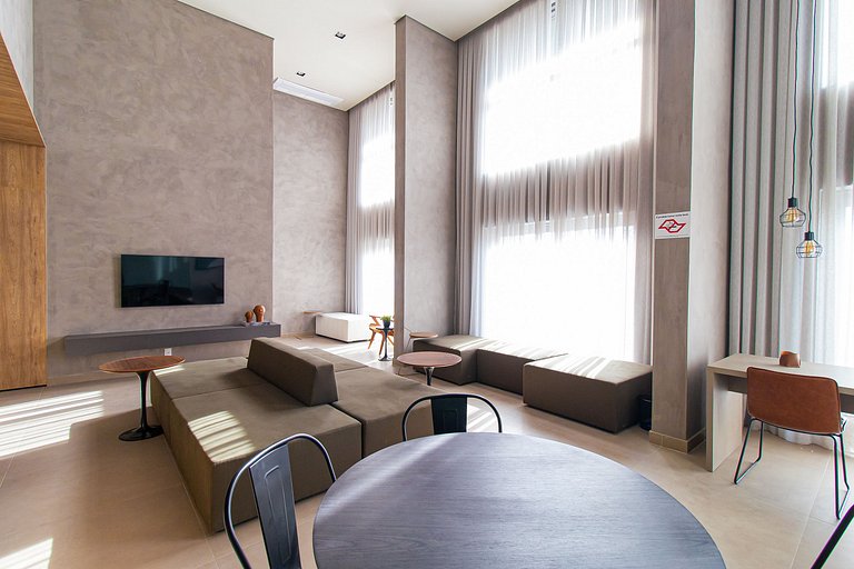 comfortable studio at bela cintra | 200mbps | pool