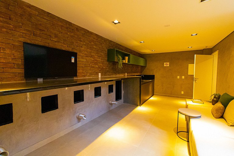 comfortable studio at bela cintra | 200mbps | pool