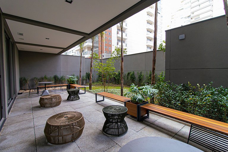 Studio na Bela Cintra | AC | Wi-Fi | Piscina