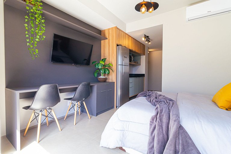 comfortable studio at bela cintra | 200mbps | pool