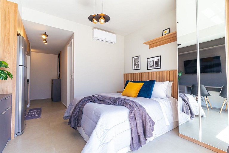 comfortable studio at bela cintra | 200mbps | pool