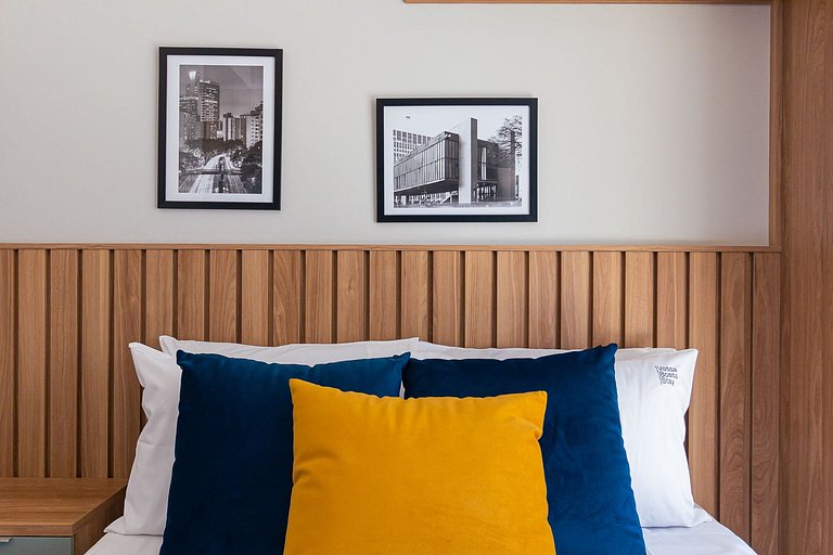 comfortable studio at bela cintra | 200mbps | pool
