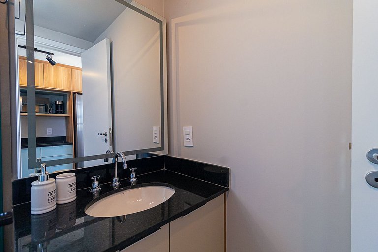 comfortable studio at bela cintra | 200mbps | pool