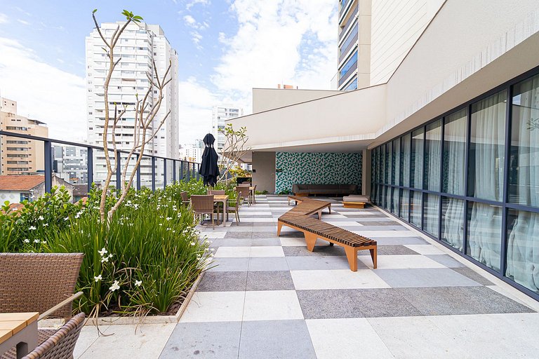 Prox. AV. Paulista e Sirio Libanes | piscina | AC