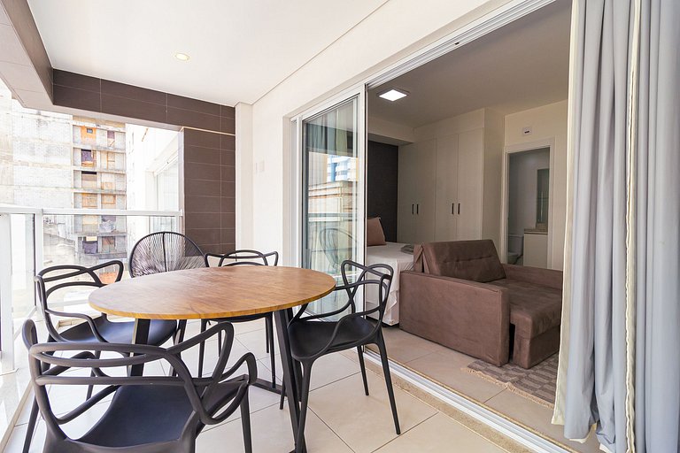 Estudio na Augusta | 200mbps | garagem | piscina