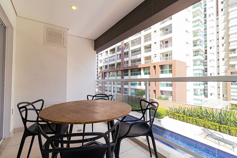 Estudio na Augusta | 200mbps | garagem | piscina