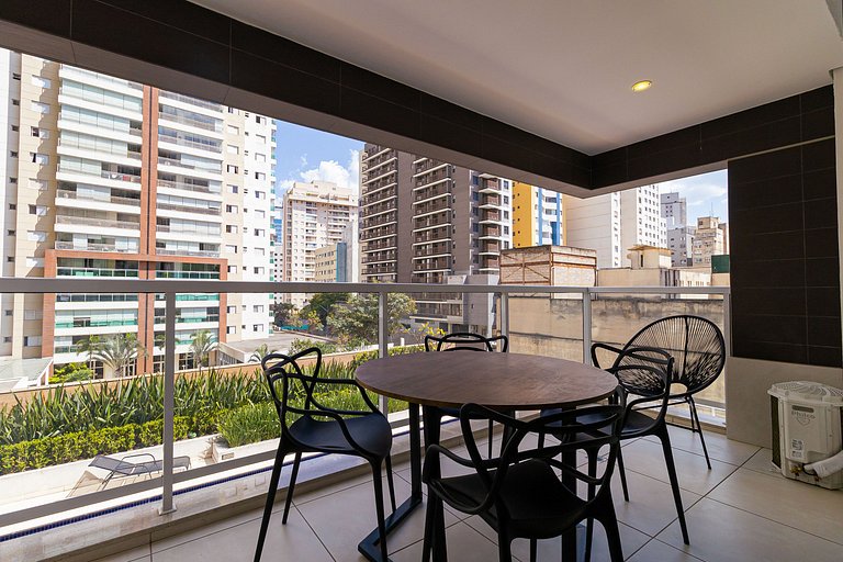 Estudio na Augusta | 200mbps | garagem | piscina