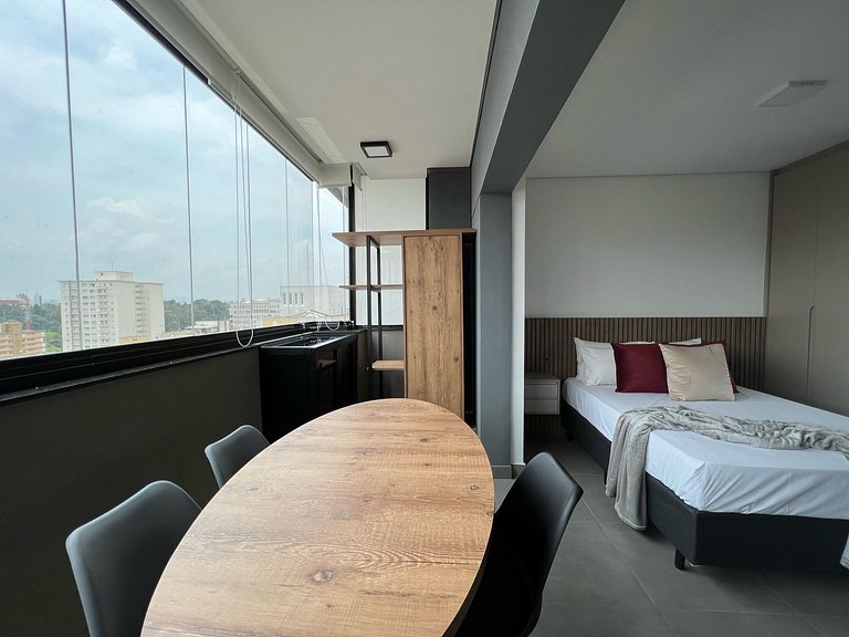 Studio Design em Pinheiros c/ Garagem e Piscina