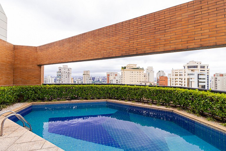 Flat nos Jardins | cozinha | estacionamento
