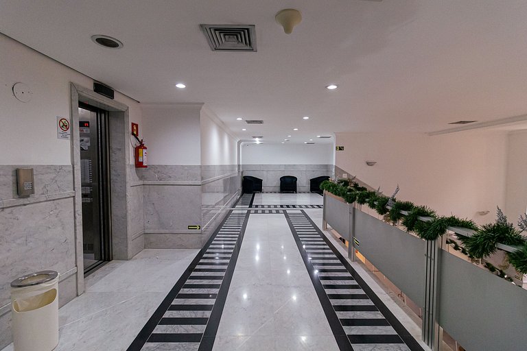 Flat nos Jardins | cozinha | estacionamento