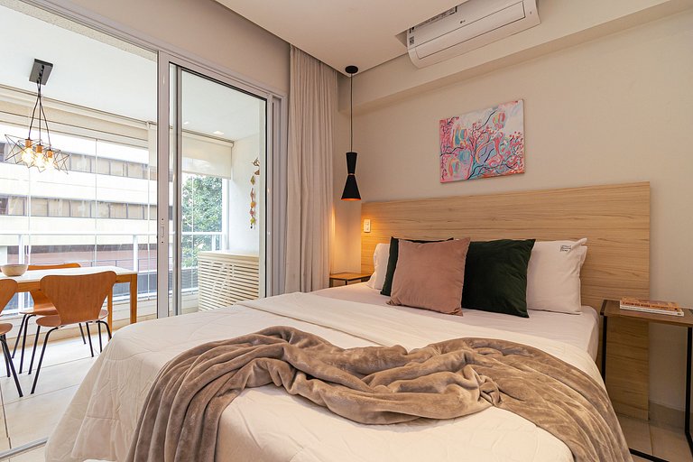 studio | 200mbps| garagem | piscina infinity