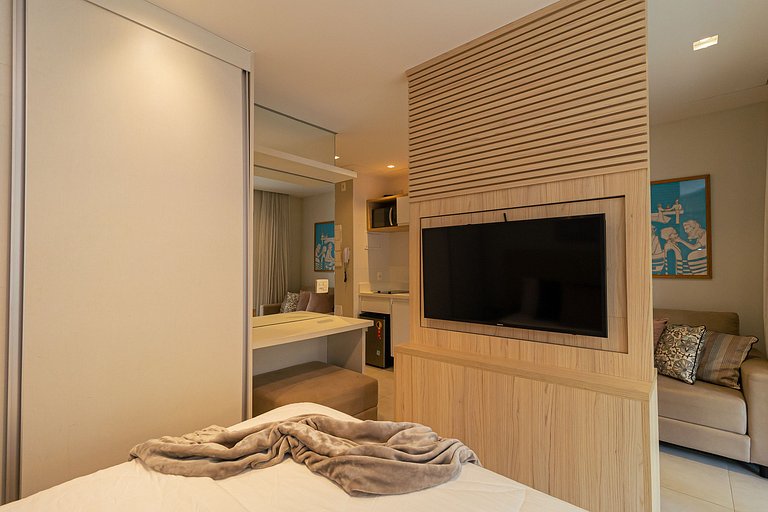 studio | 200mbps| garagem | piscina infinity