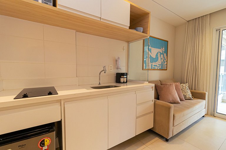 studio | 200mbps| garagem | piscina infinity