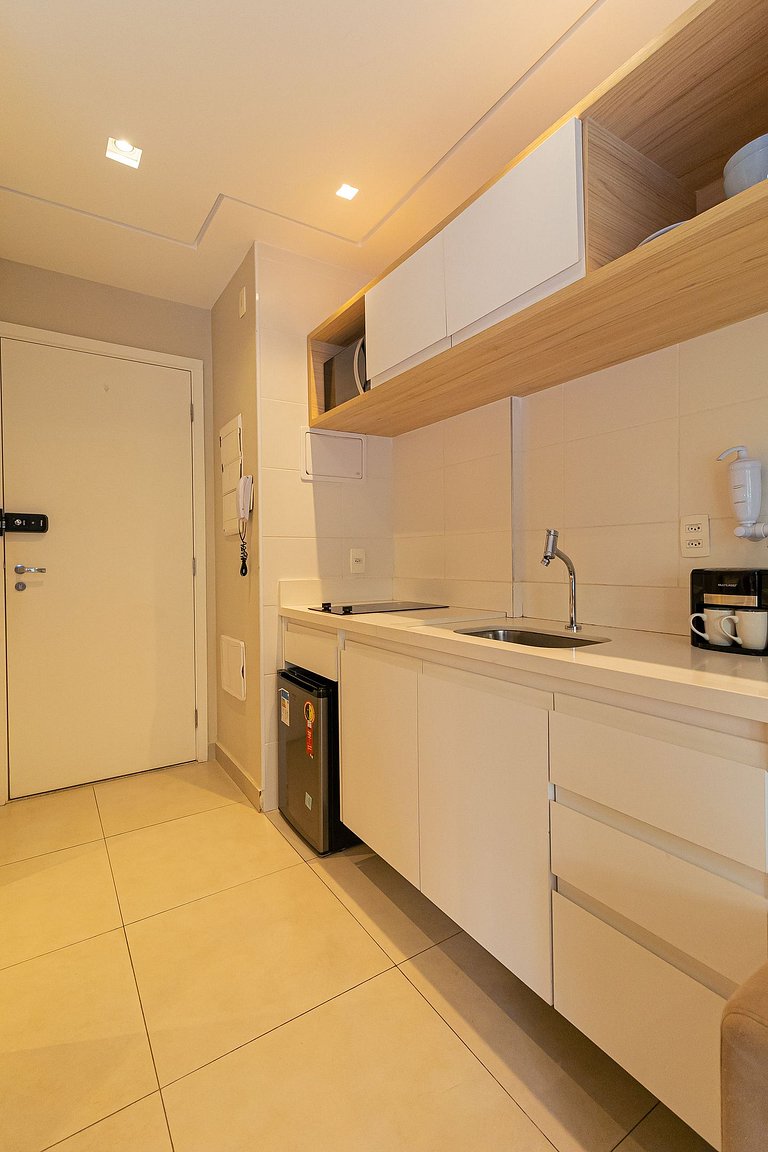 studio | 200mbps| garagem | piscina infinity