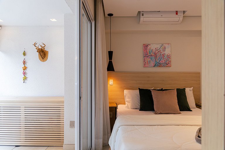 studio | 200mbps| garagem | piscina infinity