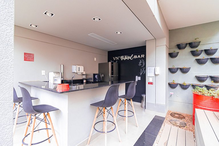 Studio Design em Pinheiros c/ Piscina e Garagem