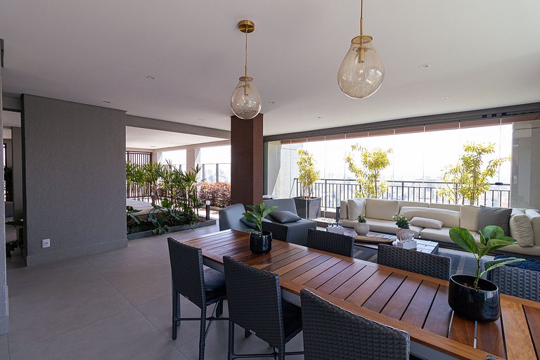 Authorial studio in República + rooftop pool