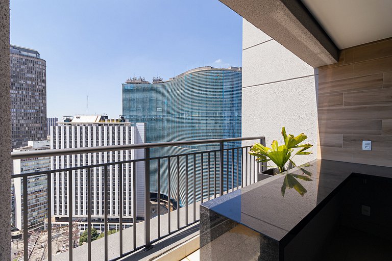 Authorial studio in República + rooftop pool