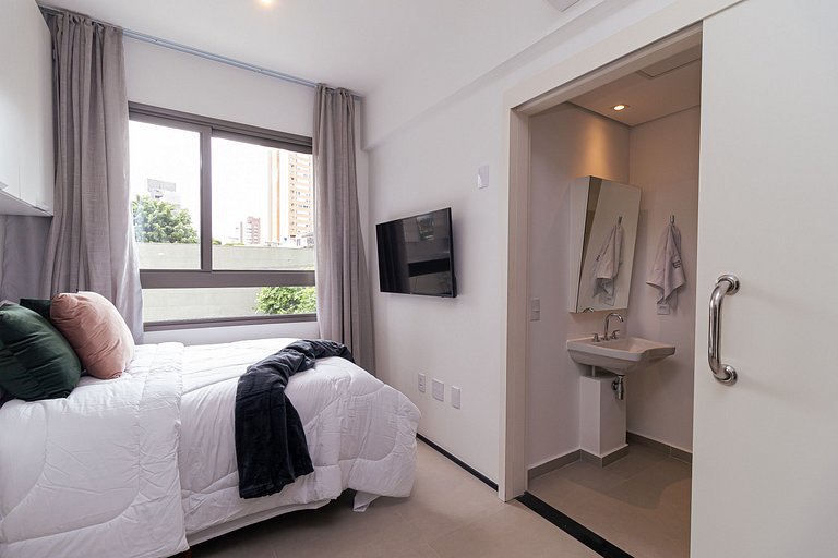 cabin allianz parque | pool | gym