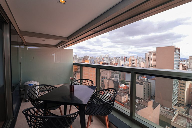 Varanda com vista | AC | Piscina