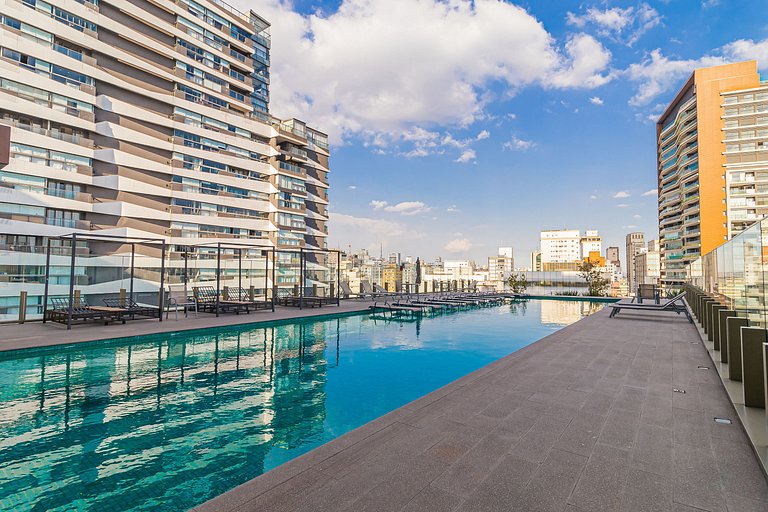 Studio Design em Pinheiros c/ Garagem e Piscina