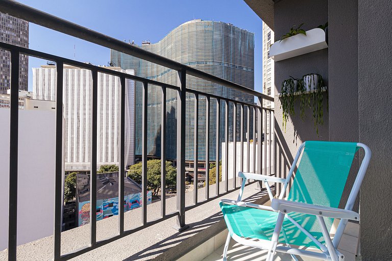 Authorial studio in República + rooftop pool