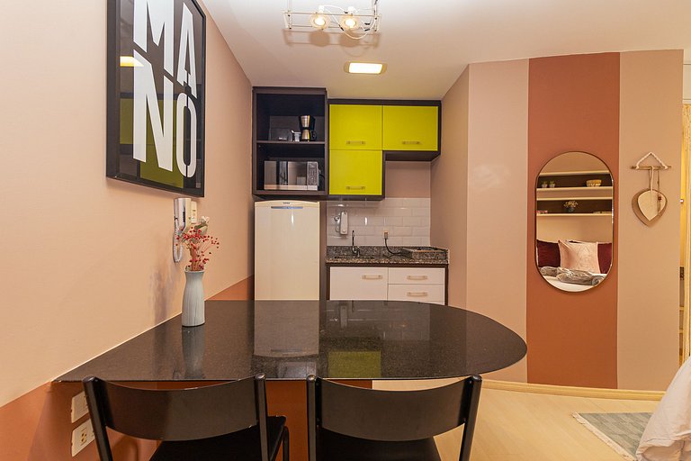 Studio with view close to Paulista Ave