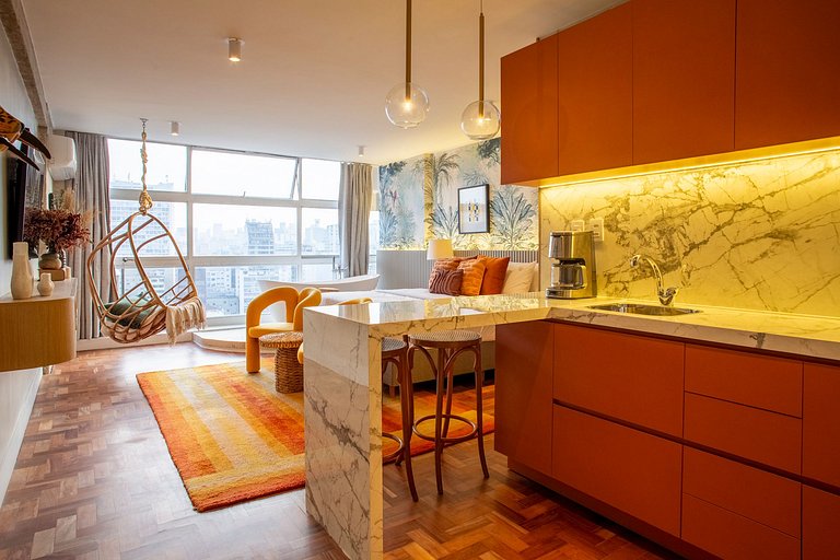 Selva SampaSky: bathtub and view on the 24th floor