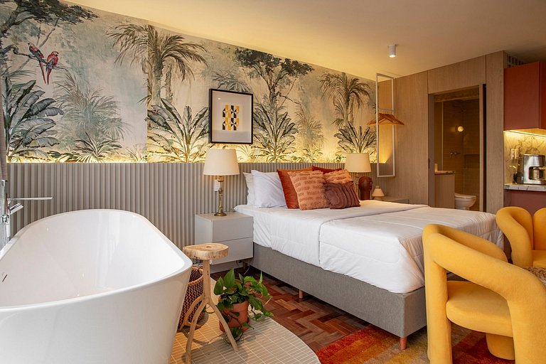 Selva SampaSky: bathtub and view on the 24th floor