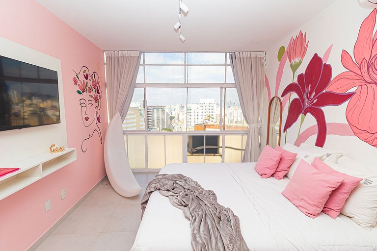 Studio Pink Flowers Copan: view from 22th floor