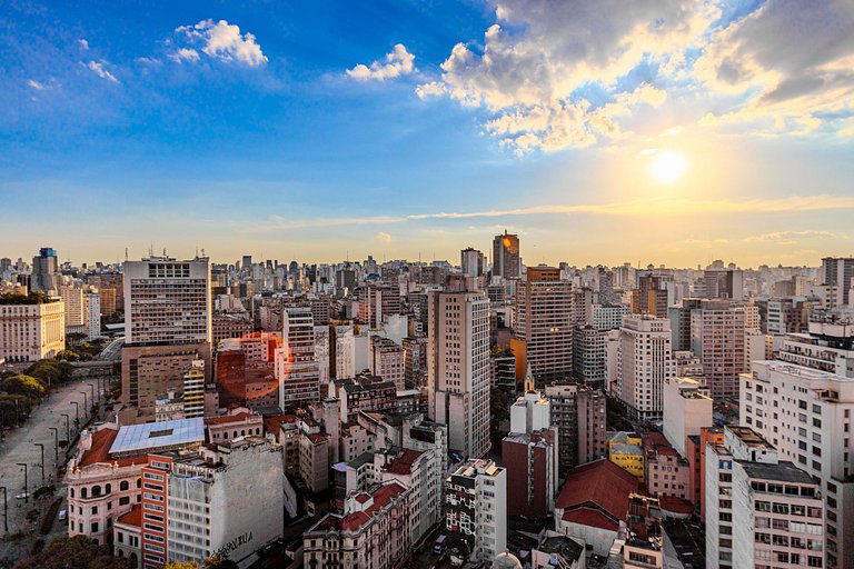 Mirante Arcos: Vista com banheira do 37º andar