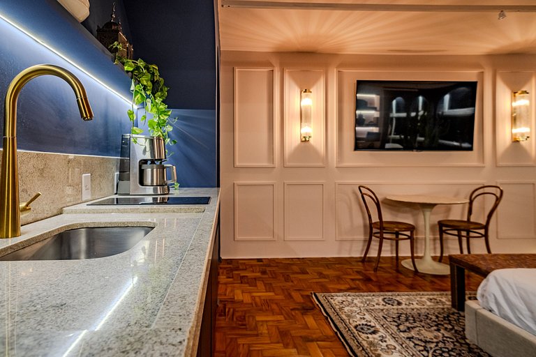 Estudio Estilo Marrakech con Bañera y Vista | Centro SP