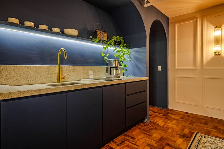 Estudio Estilo Marrakech con Bañera y Vista | Centro SP