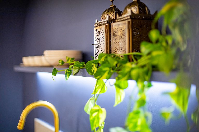Estudio Estilo Marrakech con Bañera y Vista | Centro SP