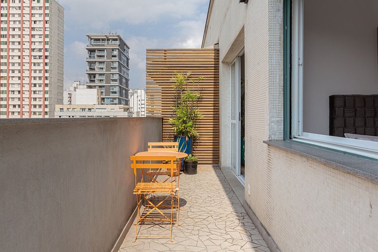 Penthouse @ Jardins| AC | 2 bedrooms