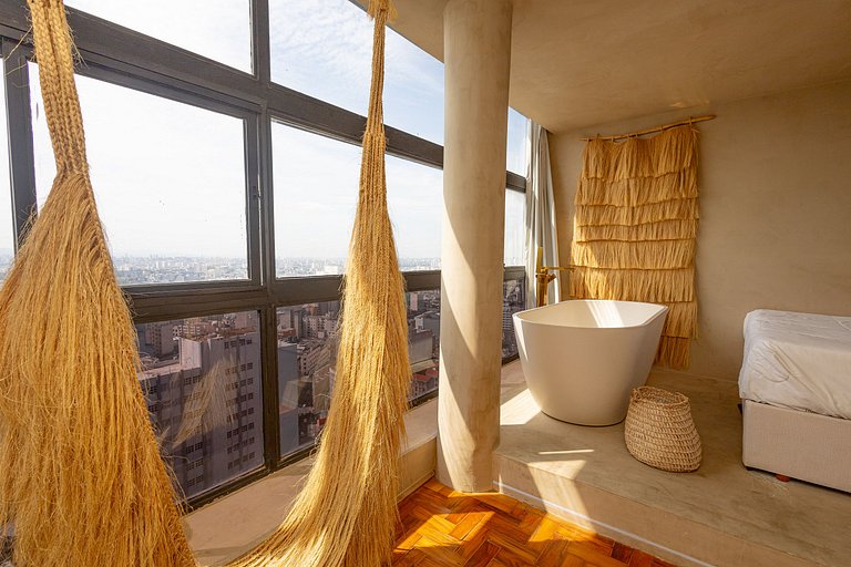 Estudio con Hamaca y Bañera, Vista Panorámica | SP