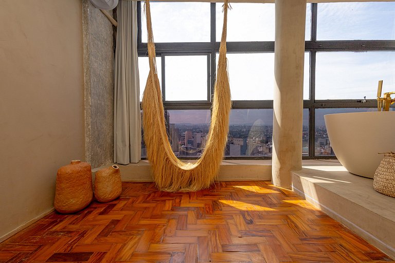 Estudio con Hamaca y Bañera, Vista Panorámica | SP